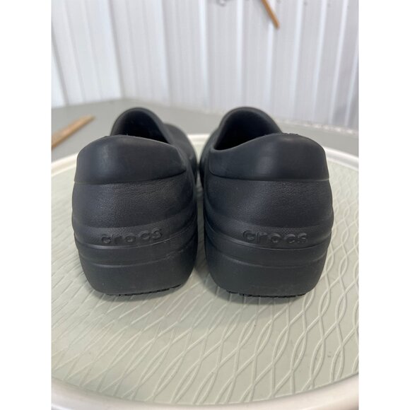 Crocs Neria Pro II Slip Resistant Work Clog Size 11 Black Round Toe Comfort Shoe - Picture 5 of 9